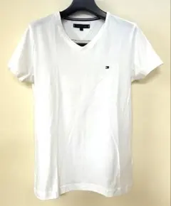 【極美品】トミーヒルフィガー VネックTシャツ オンライン限定 S（M相当） 白