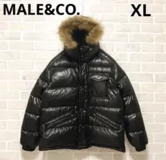 MALE&CO. archive ダウンジャケット ファー お兄系 Y2K 光沢