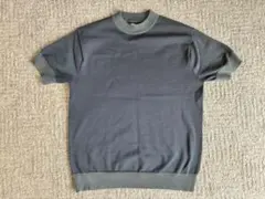 GARAGE ORIHICA ニット 半袖 モックネック グレー Mのサムネイル