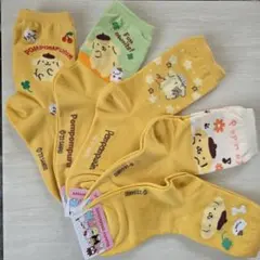 1セット限りポムポムプリンソックス5足セット