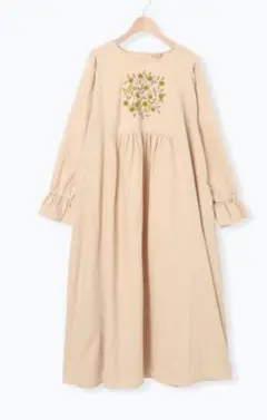 Samansa Mos2 マカベアリスコラボ果物柄刺繍ワンピ