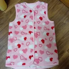 ハート柄フリーススリーパー
