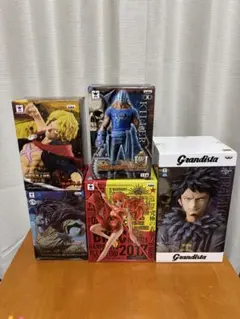 ワンピース フィギュア まとめ売り 造形王　ジンベエ、サボ、ナミ、その他2点 ワンピース フィギュア まとめ売り 造形王 ジンベエ、サボ、ナミ