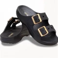 CROCS クロックス サタデー メタリック バックル サンダル 25cm - メルカリ