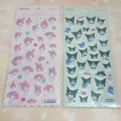 ふわふわ サンリオキャラクターズシール マイメロディ クロミ 2枚セット