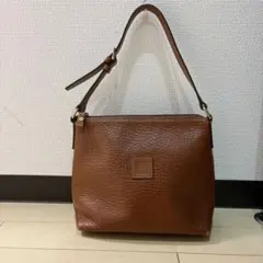 NINA RICCI ブラウンレザーショルダーバッグ　レトロ