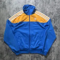 adidas 00s トラックジャケット 青×黄 CALIFORNIAストライプ