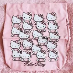 希少レア　ハローキティ　総柄　サイドファスナートート　平成レトロ　サンリオ