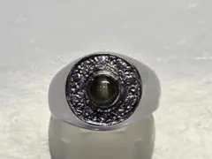 pt900シリマナイト・キャッツアイリング 22ct - メルカリ