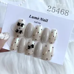 No.69ネイルチップ　マグネット　オーロラ　ドット　韓国　ガーリー　地雷