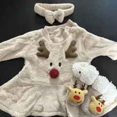 トナカイ コスプレ ベビー服 3-6Month 70cm