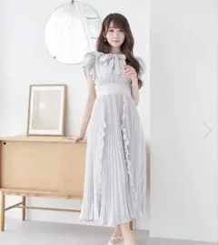 ロゼミューズ　chiffon pleated dress シフォンプリーツドレス 2026年最新】Rose muse chiffon pleatedの人気アイテム - メルカリ