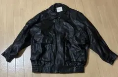 FREAK'S STORE フェイクレザージャケット　ブラック