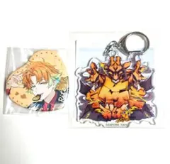 にじさんじ　宇佐美リト　ハート缶バッジ　アクリルキーホルダー　カプくじ　スト6