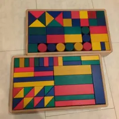 伸芽会積み木 伸芽会 積み木 テキスト付き 箱付き 伸芽会（しんがかい） 教材つみき