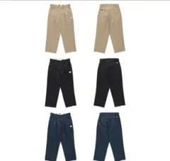 マルボンゴルフwind and sea ベージュ刺繍入りワイドチノパンツ マルボンゴルフwind and sea ベージュ刺繍入りワイドチノパンツ