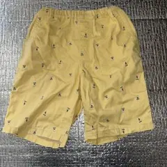 UNIQLO ハーフパンツ柄物　サイズ150黄色　イエロー