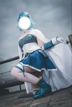 美樹さやか コスプレ ウィッグ&靴付き まどかマギカ まどマギ - メルカリ