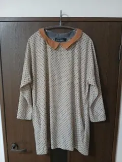 mercibeaucoup ドット柄襟付きチュニック