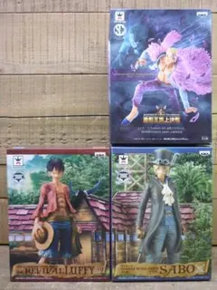 未開封 ワンピース ルフィ サボ ドフラミンゴ ３体組 MSP 造形王頂上決戦