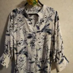 Bou Jeloud 花柄 長袖シャツワンピース