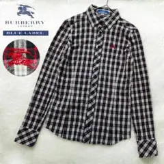 美品 バーバリー 長袖 シャツ ノバチェック ホースロゴ y2k 刺繍 S