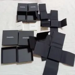 4箱CHANEL ギフトボックス 黒 まとめて