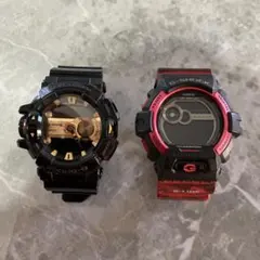 ぷ*K様 Gショック 2セット箱付き 青と赤（コカコーラモデル） - メルカリ