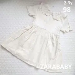 ZARABABY　レース襟リブワンピース　2-3y98のサムネイル