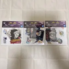 僕のヒーローアカデミア 一番くじG賞 ステーショナリーステッカーセット3点