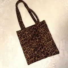 トートバッグ ヒョウ柄 レオパード 韓国 冬