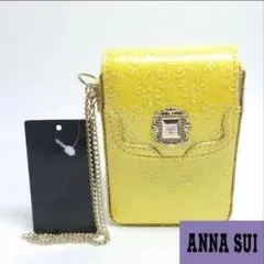 新品】アナスイ✨マルチショルダー ピーク ア ブー ピンク スマホ 