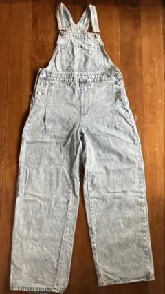ライトブルー デニムオーバーオール