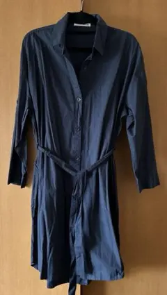 SHOO・LA・RUE ネイビー シャツワンピース