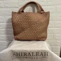 【値下げ】SHIRALEAH　シャラレア　メッシュバッグ　アーモンド