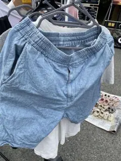 クロッシィしまむら❤️CLOショートパンツデニムMサイズメンズウェストゴム❤️のサムネイル