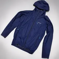 モンベル ライトシェルパーカ レディース L ブラックネイビー