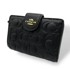 未使用 1753 COACH ミニ財布 ミディアム コーナー ジップウォレット