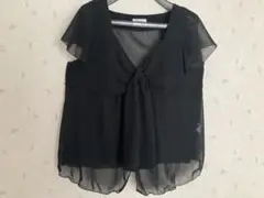 laboratory work シフォン 半袖 ブラウス Mのサムネイル