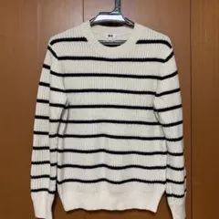 【2回着用】【UNIQLO】【ユニクロ】ボーダー　ニット セーター