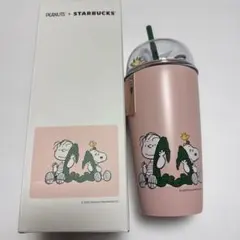 PEANUTS + STARBUCKS ピンクタンブラー 473ml スタバ