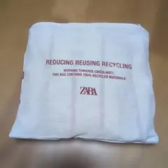 ZARA ストライプ柄 エコバッグ トートバッグ