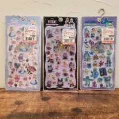 プチドロップステッカーディズニー、ヴィランズ、モンスターズ・インク、アリス