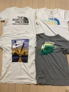 THE NORTH FACE & NIKEキッズ　Tシャツ　４枚とパーカー１枚