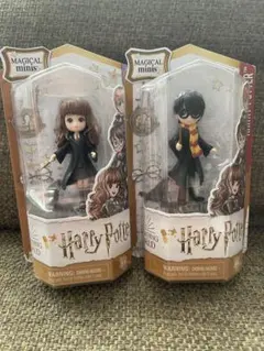 ハリーポッター　マジカルミニ　スモールドール　ハリー、ハーマイオニー2点セット