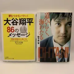 大谷翔平86のメッセージ 才能が目覚める、活かせる☆道をひらく、海をわたる☆2冊
