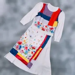 Chesty チェスティ　2way ワンピース　サイズ1 花柄　ホワイト