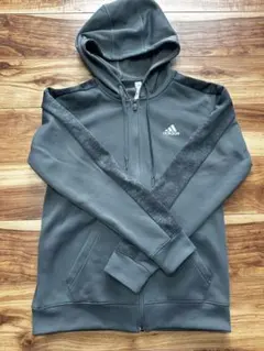 adidas グレー パーカー S/M