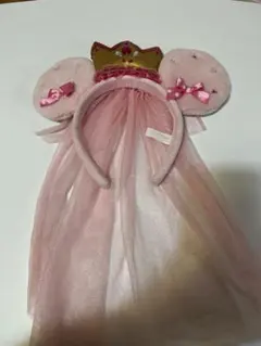 Disneyミッキー耳 王冠 カチューシャ ピンク