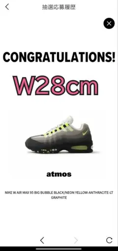 【新品未使用】NIKE W AIR MAX 95 BIG BUBBLE 28cm